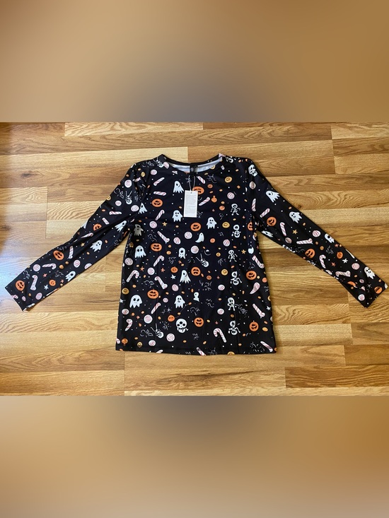 Automet Tops - Halloween Ghost & Pumpkin Costume Long Sleeve Tee Shirt Size Large NWT